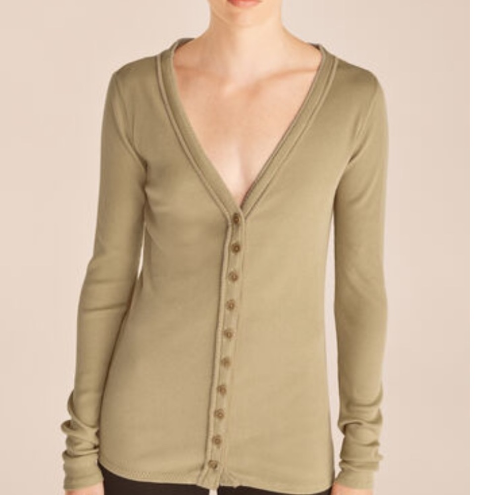 Rebecca taylor rib cardigan